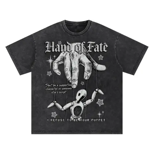 Hand Of Fate Oversized Acid Wash T-shirt