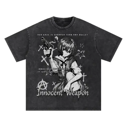 Innocent Weapon Oversized Acid Wash T-shirt