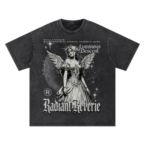 Radiant Reverie Oversized Acid Wash T-shirt