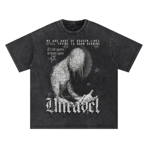 Unravel Oversized Acid Wash T-shirt