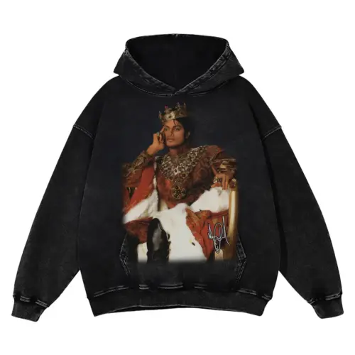 Michael Jackson 'Royal' Acid Wash Oversized Hoodie