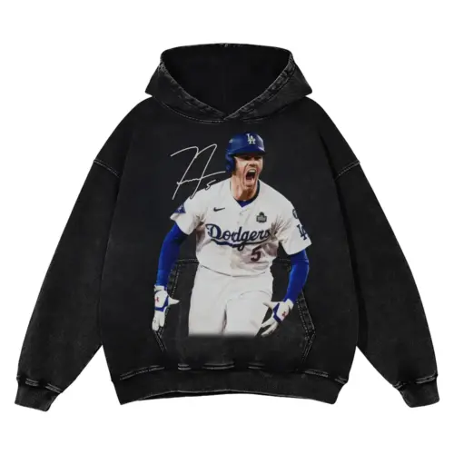 Freddie Freeman 'Dodgers' Acid Wash Oversized Hoodie