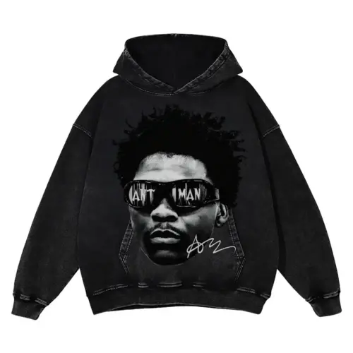 Anthony Edwards 'Ant Man' Acid Wash Oversized Hoodie