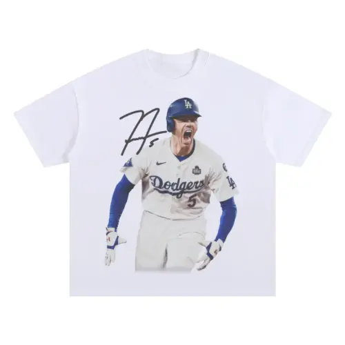 Freddie Freeman 'Dodgers' Oversized White Graphic Tee