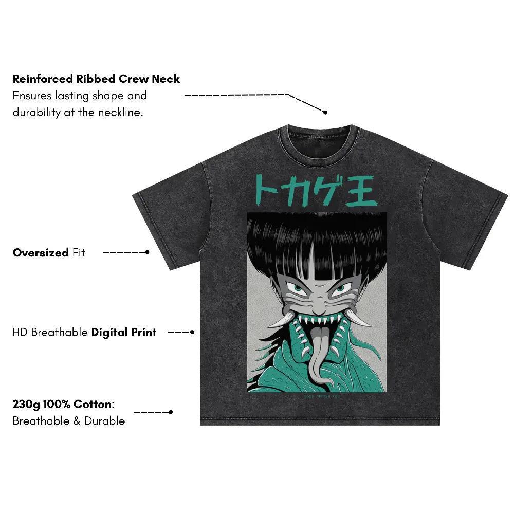 7 Oversized Acid Wash T-shirt - Image 3