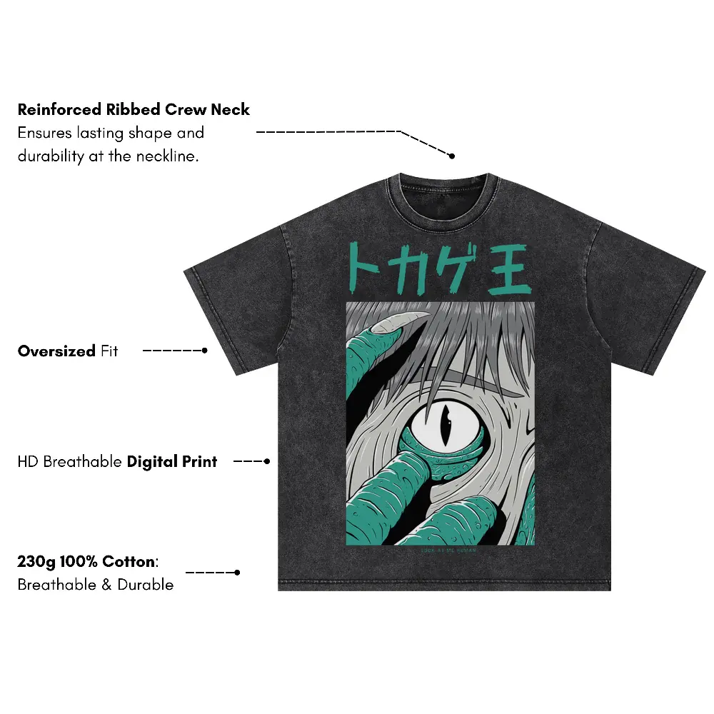 9 Oversized Acid Wash T-shirt - Image 3