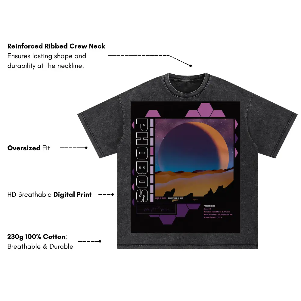 Beings Hands D Oversized Acid Wash T-shirt - Image 3