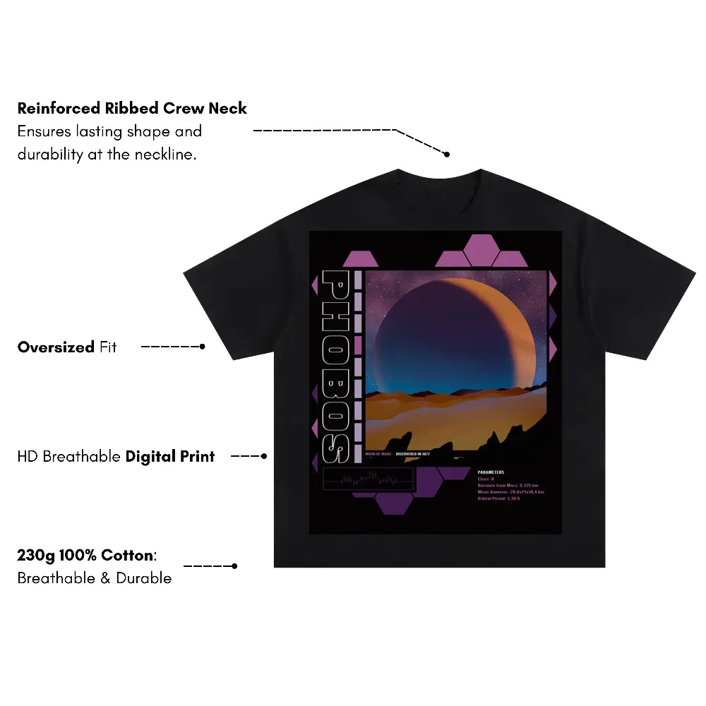 Beings Hands D Oversized Black Graphic Tee - Image 3