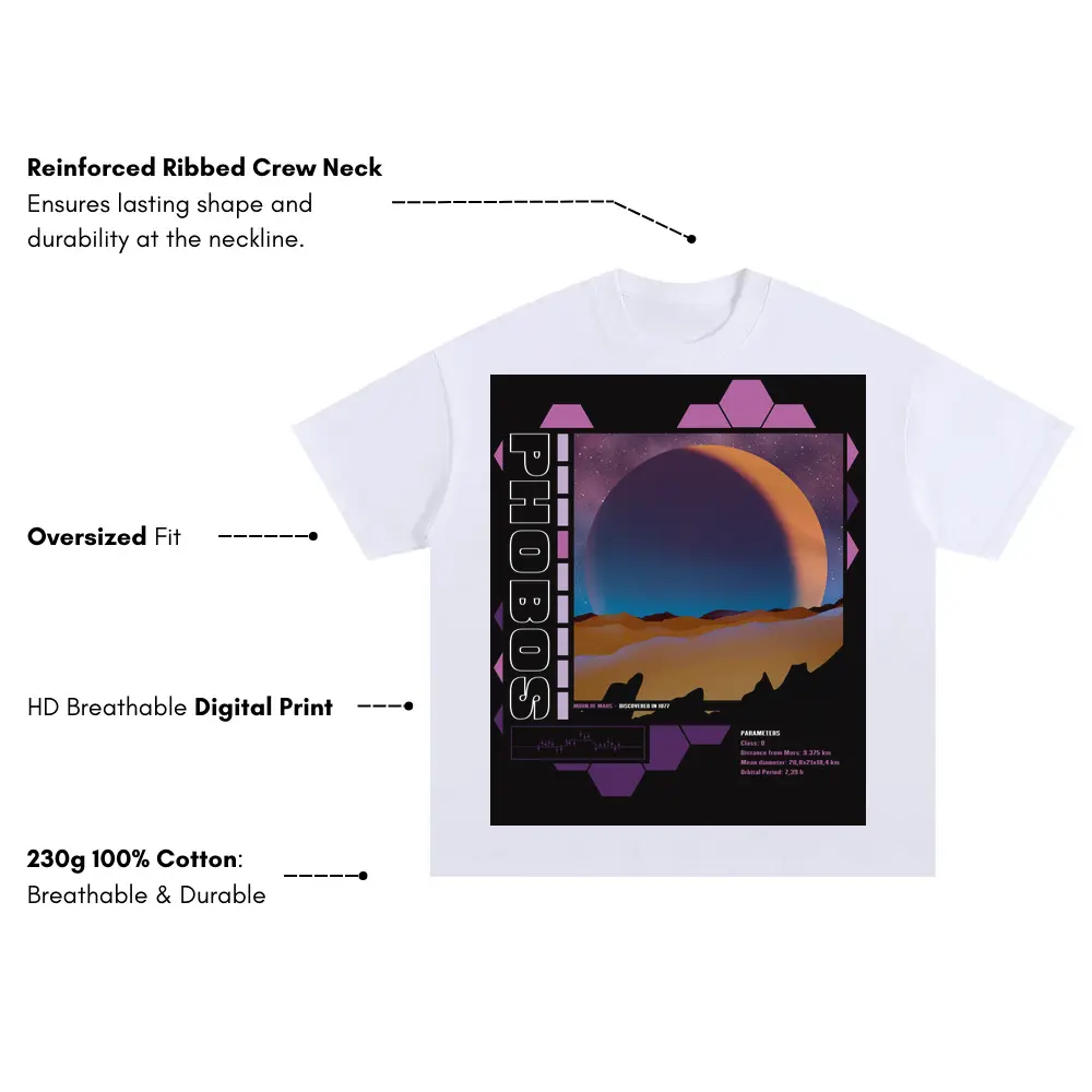 Beings Hands D Oversized White Graphic Tee - Image 3