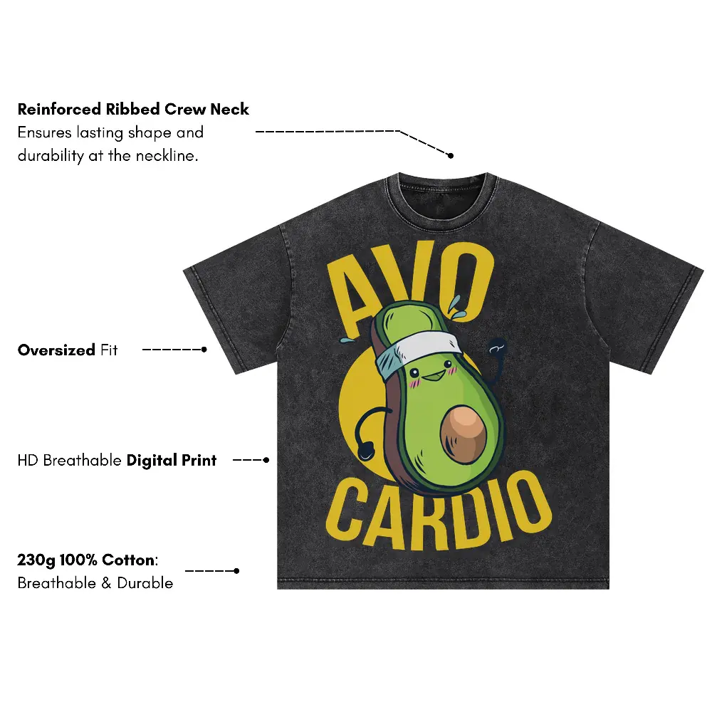 Avo Oversized Acid Wash T-shirt - Image 3