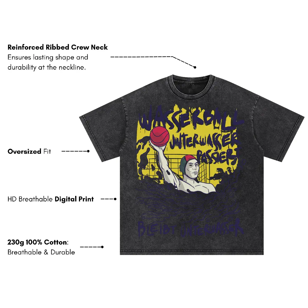 Waterpolo Oversized Acid Wash T-shirt - Image 3