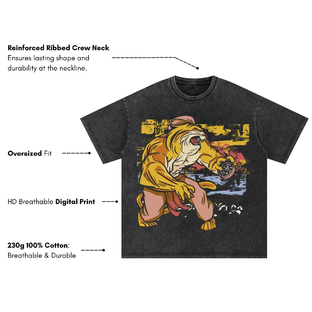 Adventure Oversized Acid Wash T-shirt - Image 3