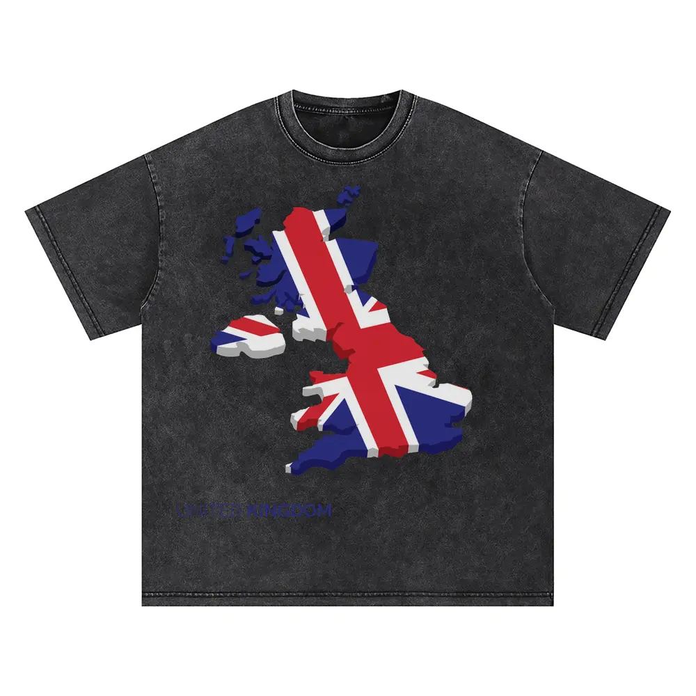 Uk A Oversized Acid Wash T-shirt