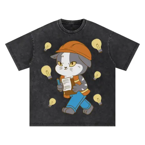 An Engineer Oversized Acid Wash T-shirt