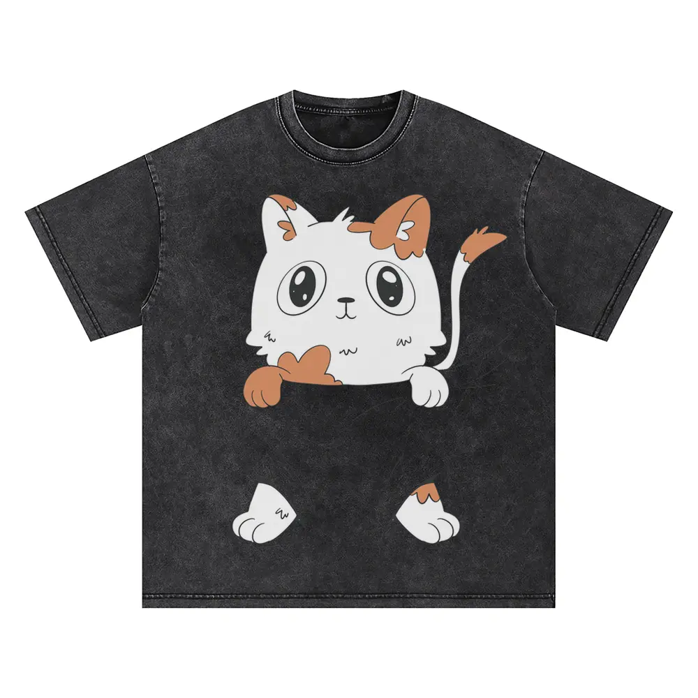Babycat Oversized Acid Wash T-shirt