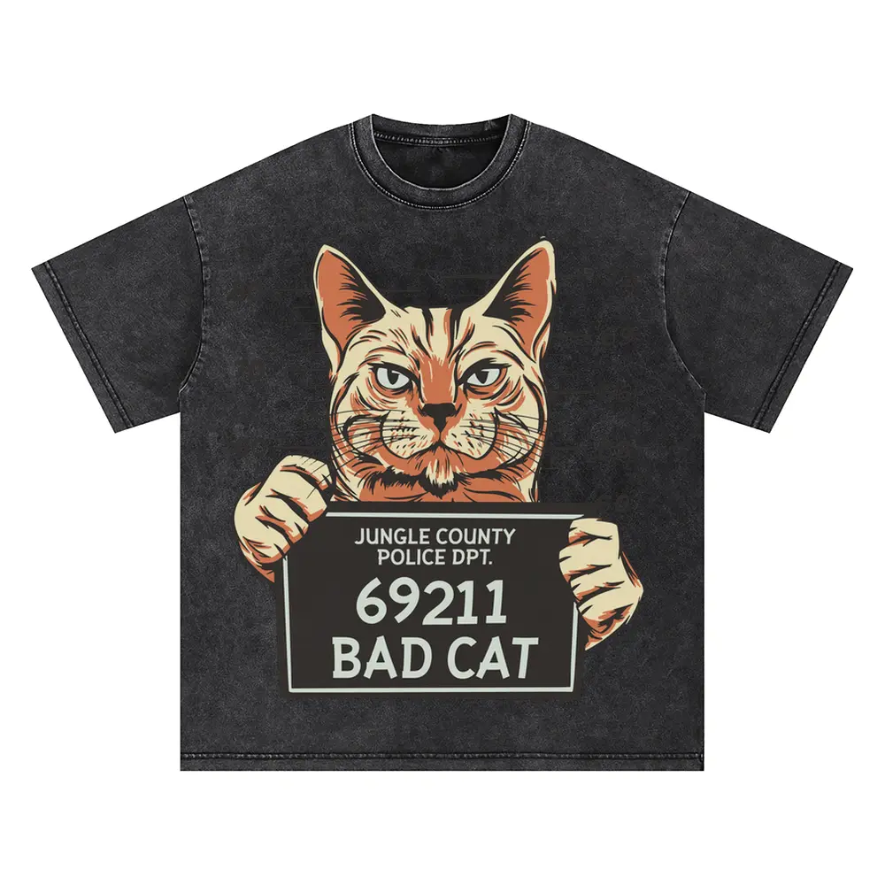 Badcat Oversized Acid Wash T-shirt