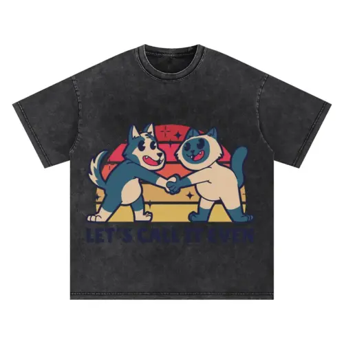 Call It Even Oversized Acid Wash T-shirt