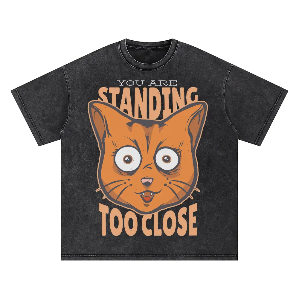 Standing Close Oversized Acid Wash T-shirt