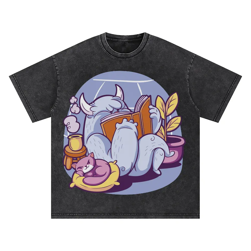 Yeti Oversized Acid Wash T-shirt