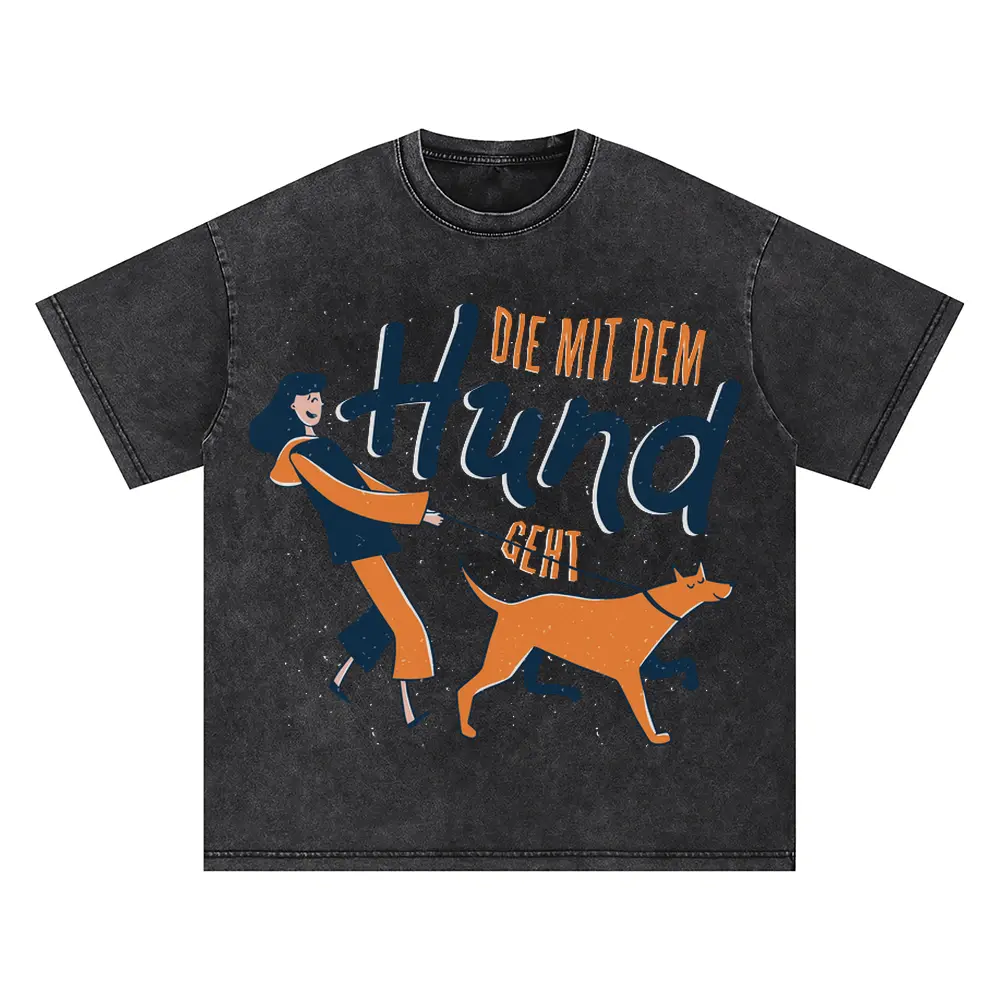 050 Hund Oversized Acid Wash T-shirt