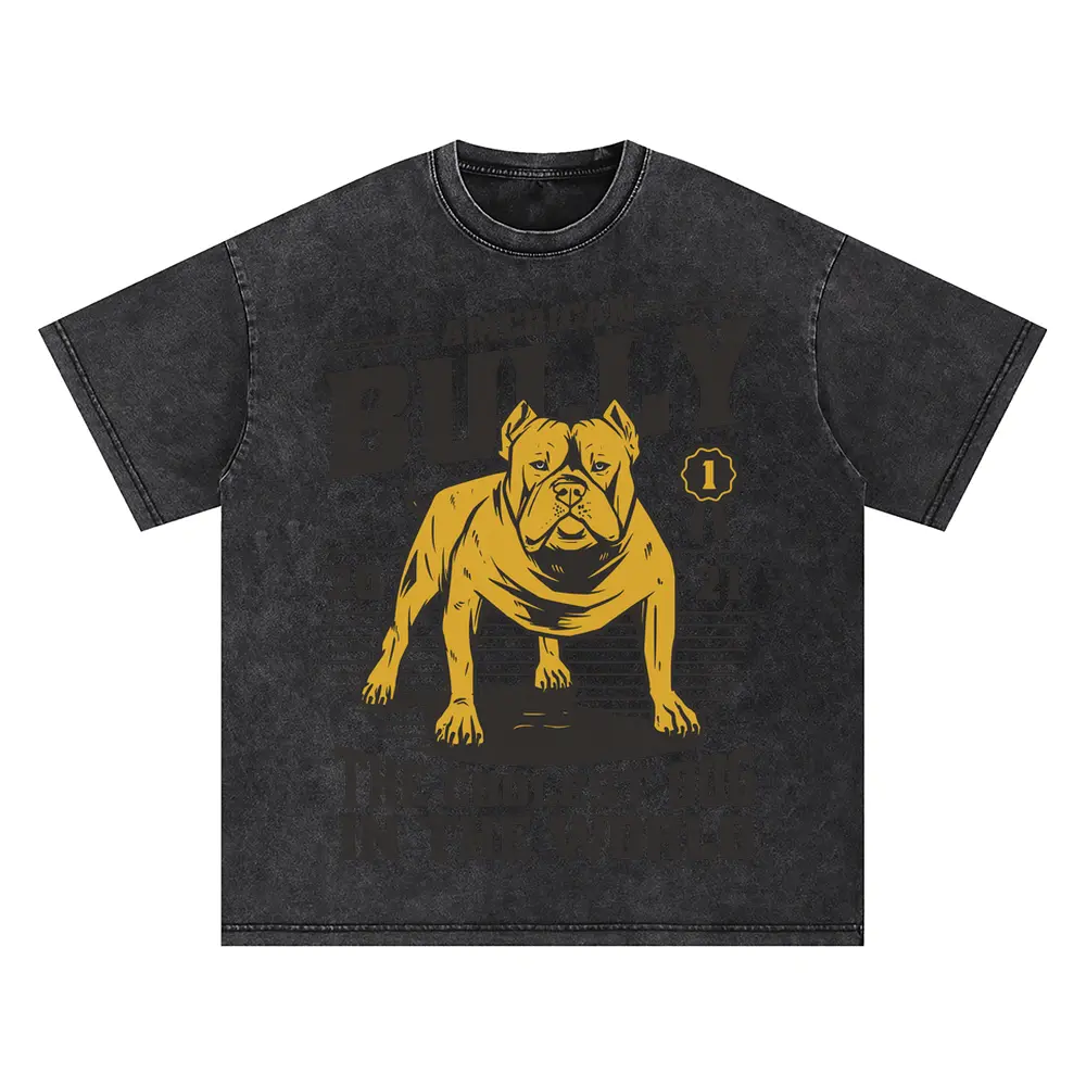 American Bully Oversized Acid Wash T-shirt
