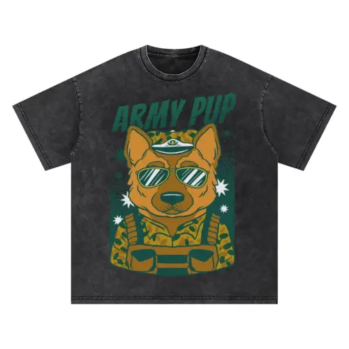 Armypup Oversized Acid Wash T-shirt