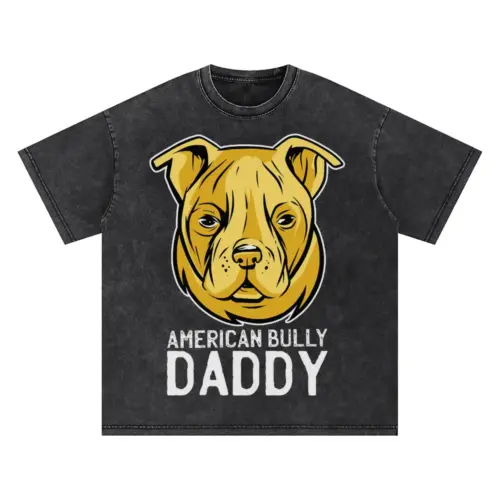 Americanbullydaddy Oversized Acid Wash T-shirt