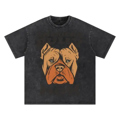 Americanbullymom Oversized Acid Wash T-shirt