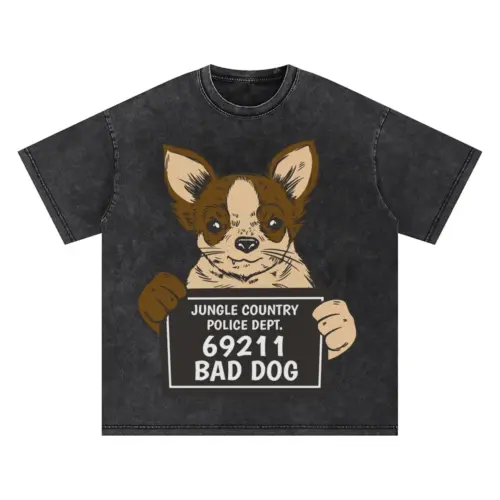 Baddog Oversized Acid Wash T-shirt