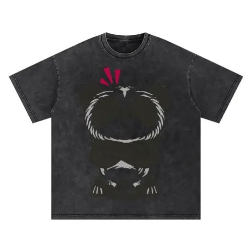 Angrypanda Oversized Acid Wash T-shirt