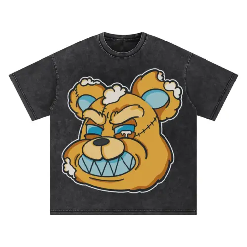 Angryteddybear Oversized Acid Wash T-shirt