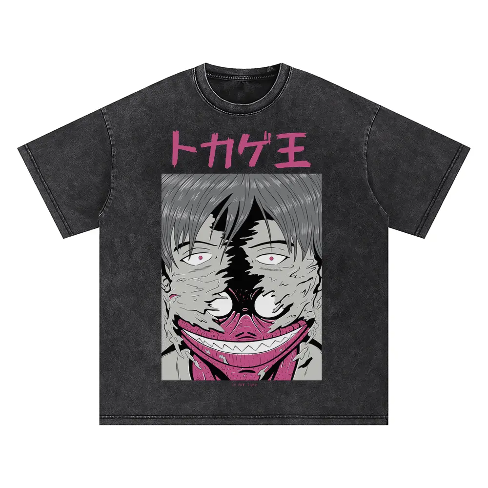 2 Oversized Acid Wash T-shirt