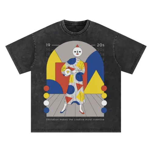 20 S Bauhaus Oversized Acid Wash T-shirt