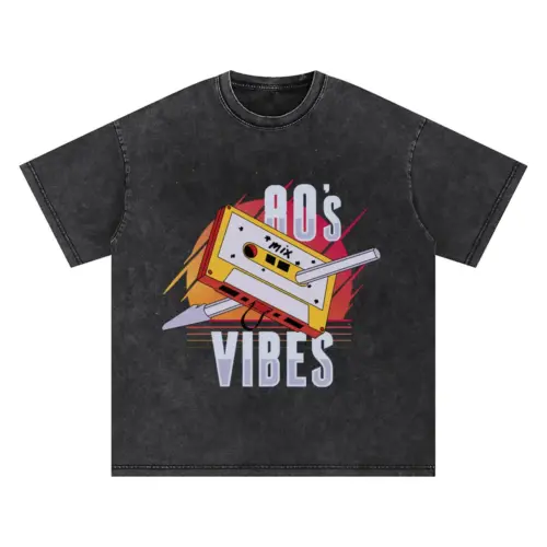 80 Svibes Oversized Acid Wash T-shirt