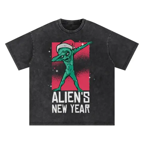 Alien Dab Oversized Acid Wash T-shirt