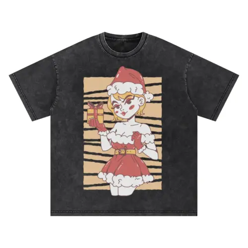 Blondesexysanta Oversized Acid Wash T-shirt