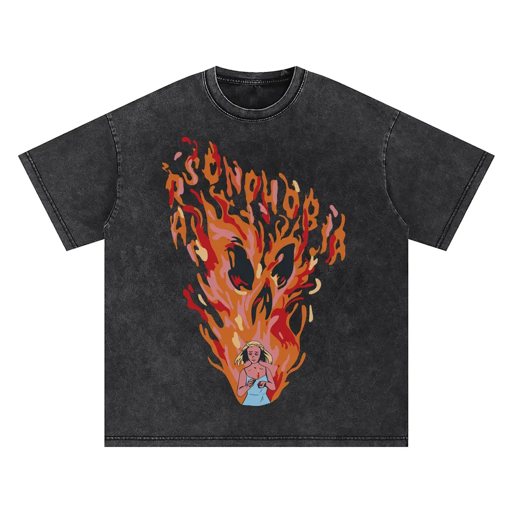 Arsonphobia Oversized Acid Wash T-shirt