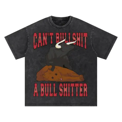 Bulls Oversized Acid Wash T-shirt