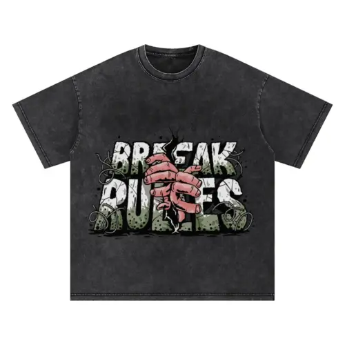 Break The Rules Oversized Acid Wash T-shirt