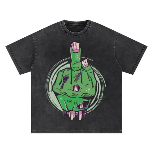 Zombiehand Oversized Acid Wash T-shirt