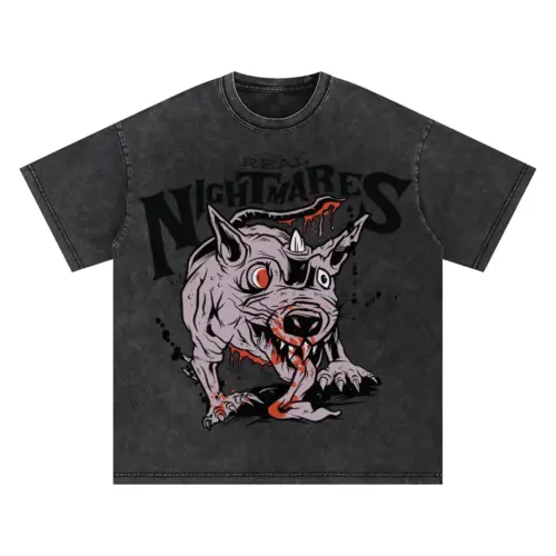 Zombierat Oversized Acid Wash T-shirt