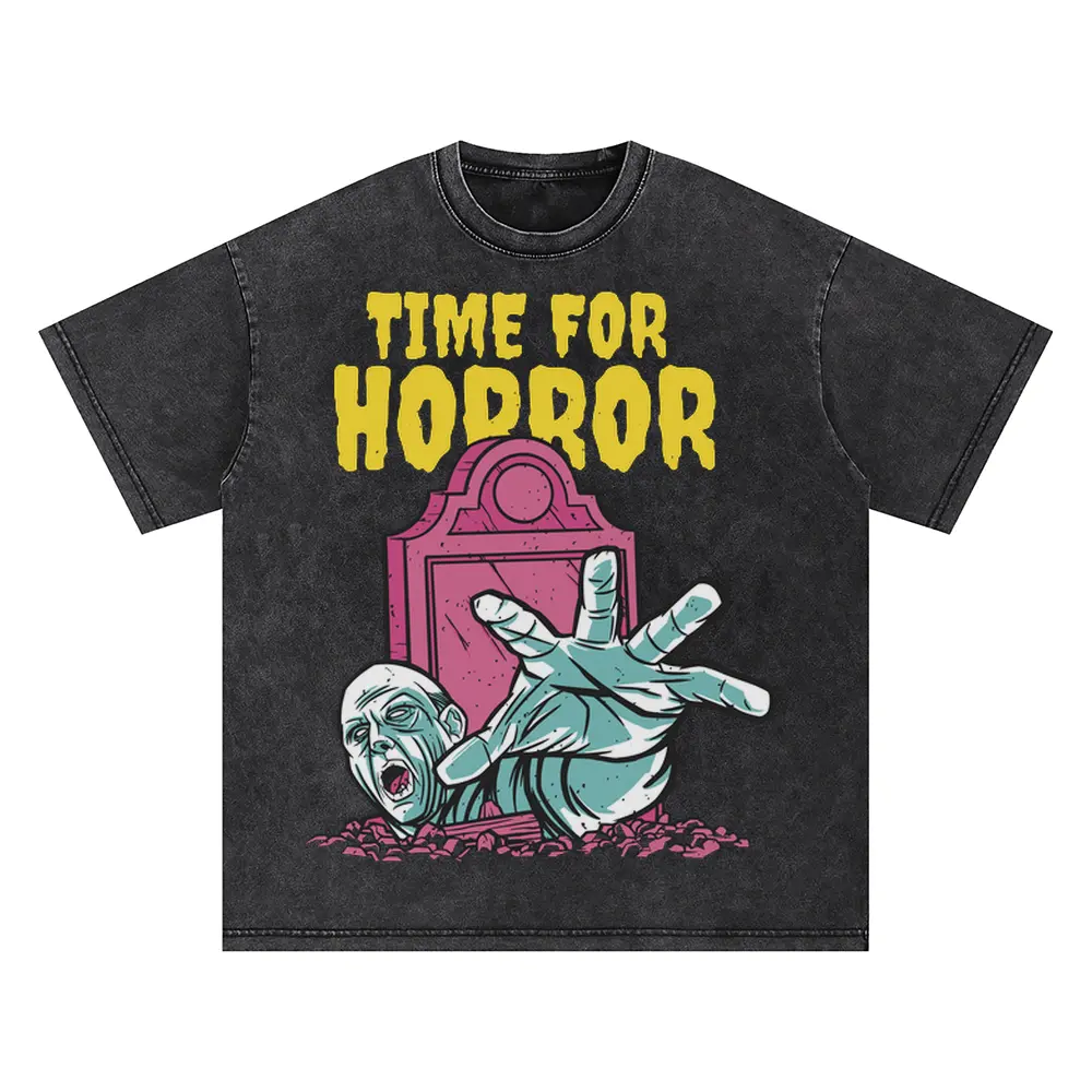 Zombie A Oversized Acid Wash T-shirt