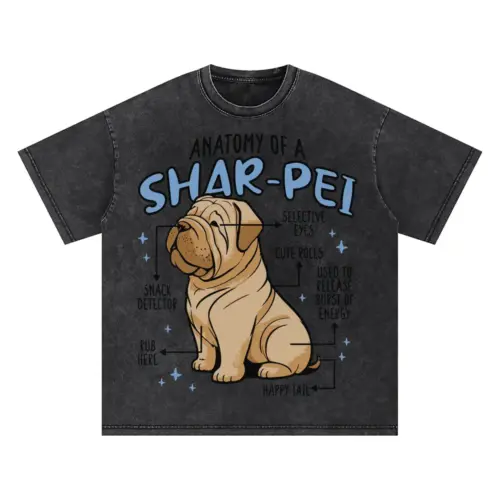 Anatomyofasharpei Vex Oversized Acid Wash T-shirt