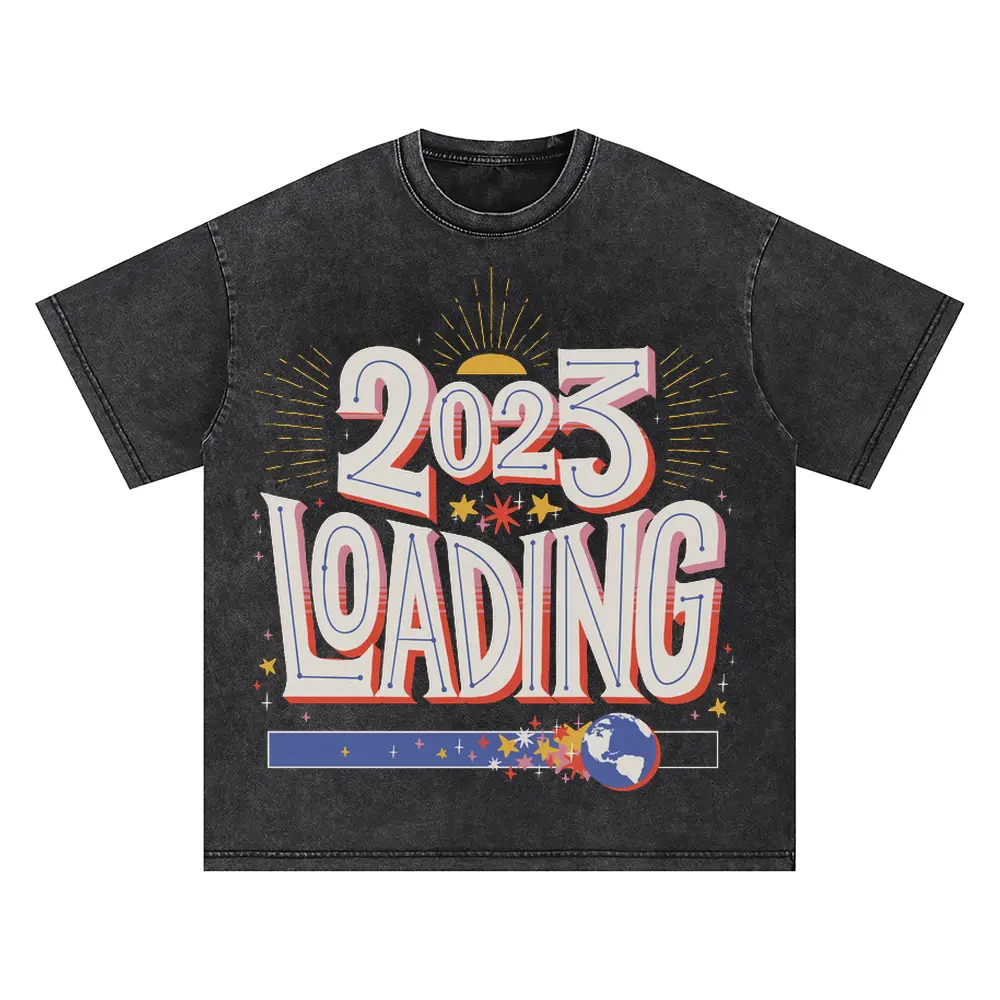 2023 Loading Oversized Acid Wash T-shirt