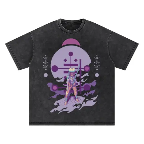 Alien Invasion Oversized Acid Wash T-shirt