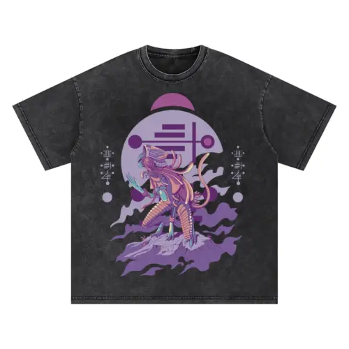 Alien Invasion 0 A Oversized Acid Wash T-shirt