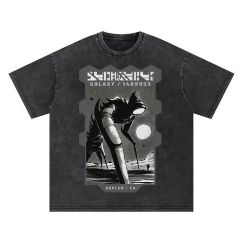 Astronauts A Oversized Acid Wash T-shirt