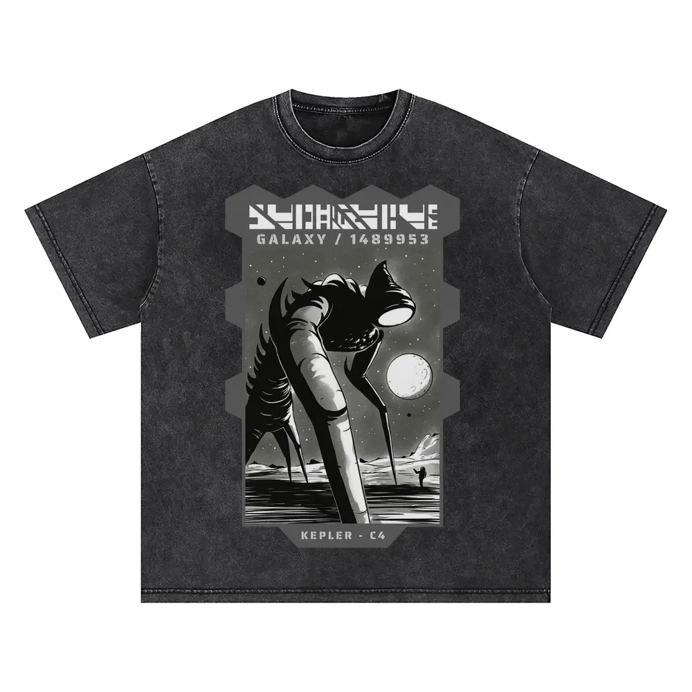 Astronauts A Oversized Acid Wash T-shirt