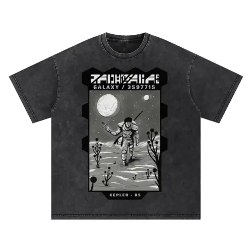 Astronauts J Oversized Acid Wash T-shirt
