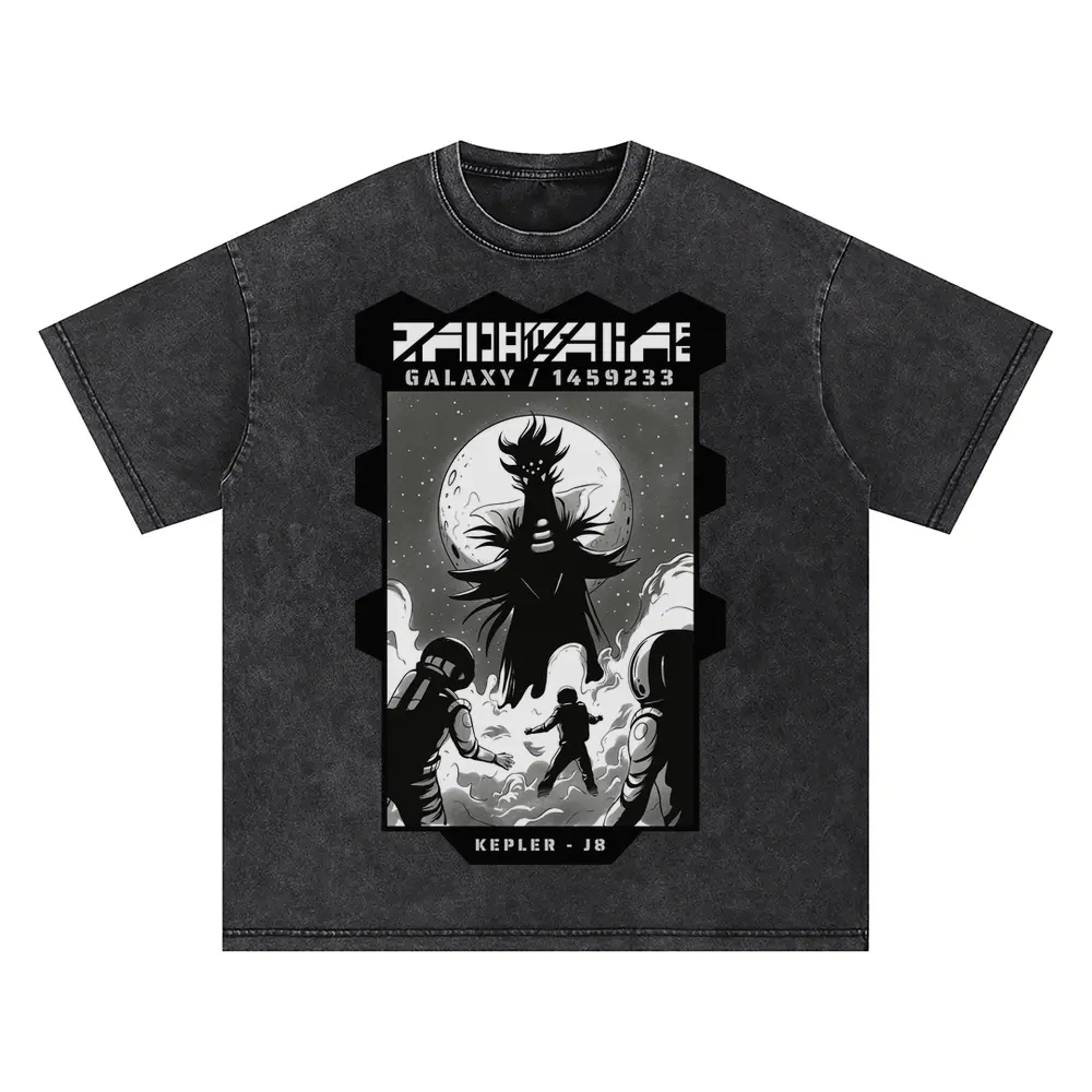 Astronauts I Oversized Acid Wash T-shirt